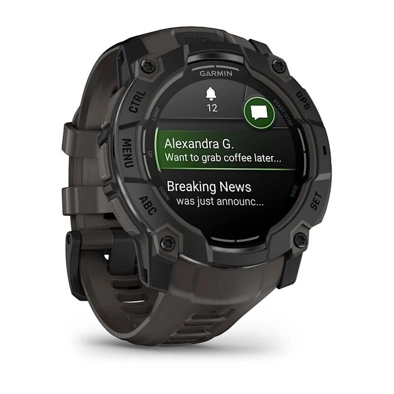 Смарт-часы Garmin Instinct 3 - 50 mm, Amoled, Черный, угольно-черный ремешок