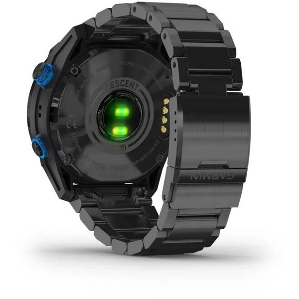 Смарт-часы Garmin Descent Mk2i - 52 mm, Титановый с DLC-покрытием и черным титановым ремешком + Датчик Descent T1