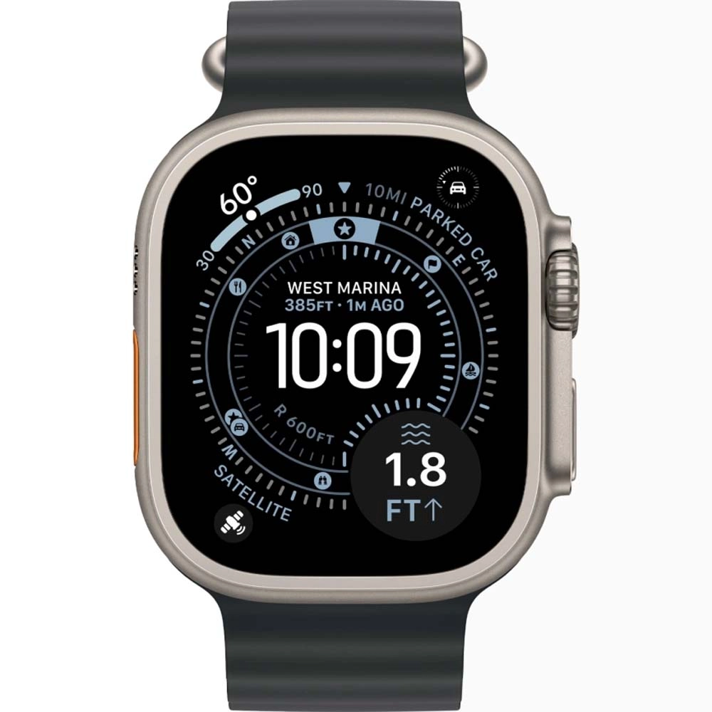 Смарт-часы Apple Watch Ultra 3 - 49 mm Natural Titanium case | ремешок Ocean Band | Black