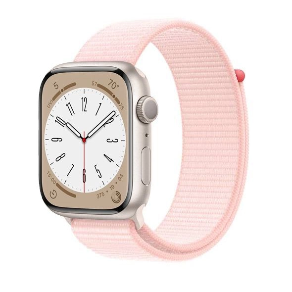Ремешок для Apple Watch 45 мм, Sport Loop, цвет Light Pink, (MT5F3)