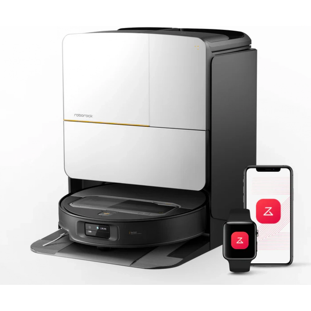 Робот-пылесос Roborock Saros Z70 с механической рукой OmniGrip и станцией самоочистки Серебристый