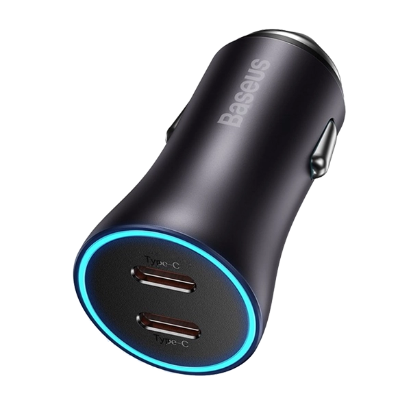 Зарядное устройство Baseus Golden Contactor Pro Dual C+C 40W Dark Grey