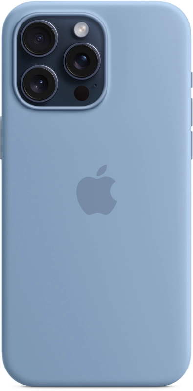 Чехол Apple MagSafe для iPhone 15 Pro Силикон, морозный голубой - MT1L3