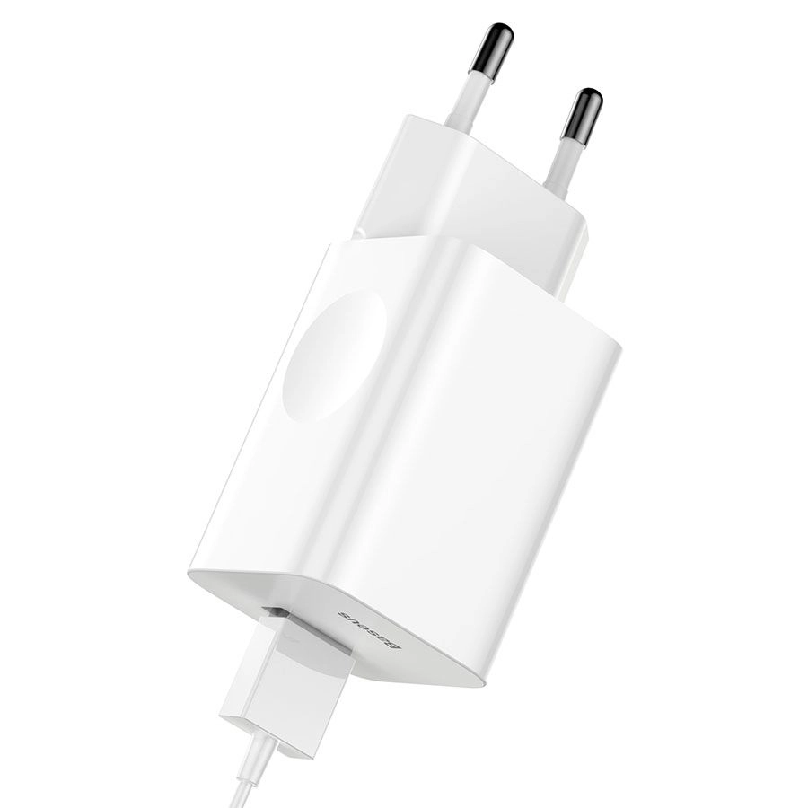 Зарядное устройство BASEUS BX02 Quick Charger USB, 3A, 24W, белый - CCALL-BX02