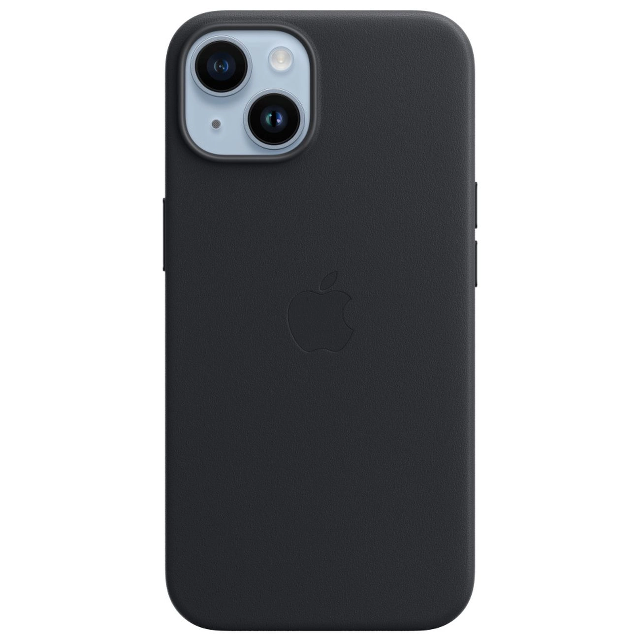 Чехол iPhone 14 Leather MagSafe Черный - MPP63