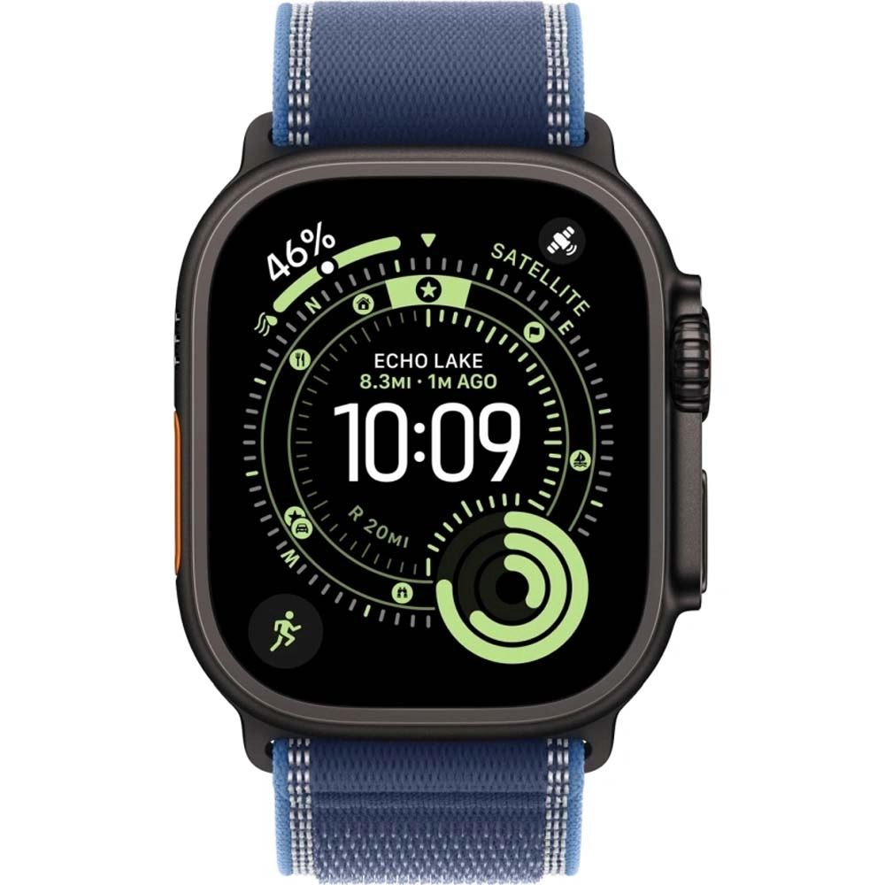 Смарт-часы Apple Watch Ultra 3 - 49 mm Black Titanium case | ремешок Trail Loop | Blue/Bright Blue, M/L