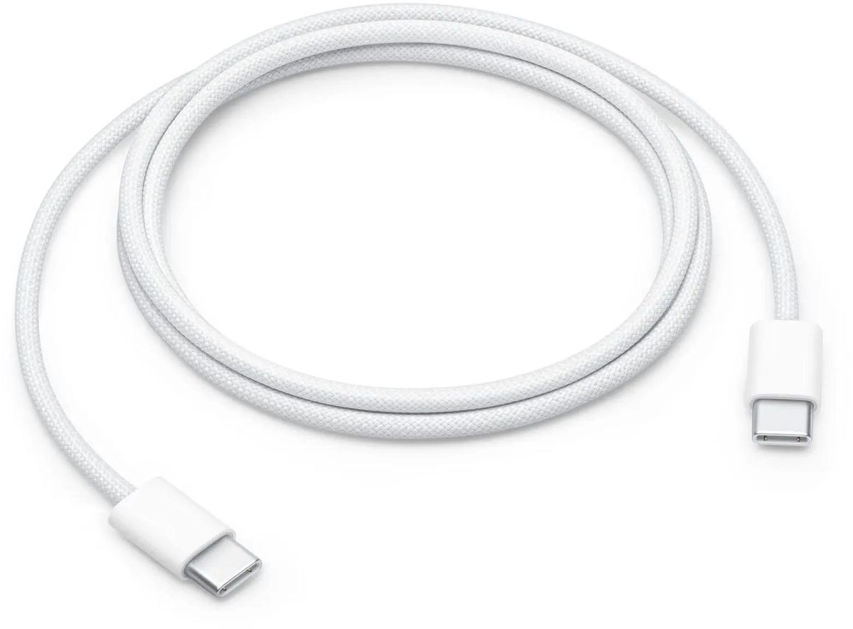 Кабель Apple USB-C Woven Charge 1 м, Белый плетеный