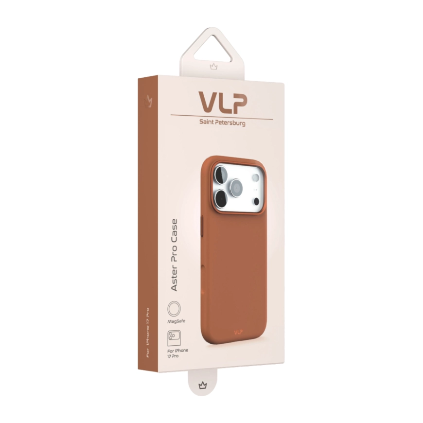 Силиконовый чехол MagSafe VLP Aster Pro Case для iPhone 17 Pro, Мокко