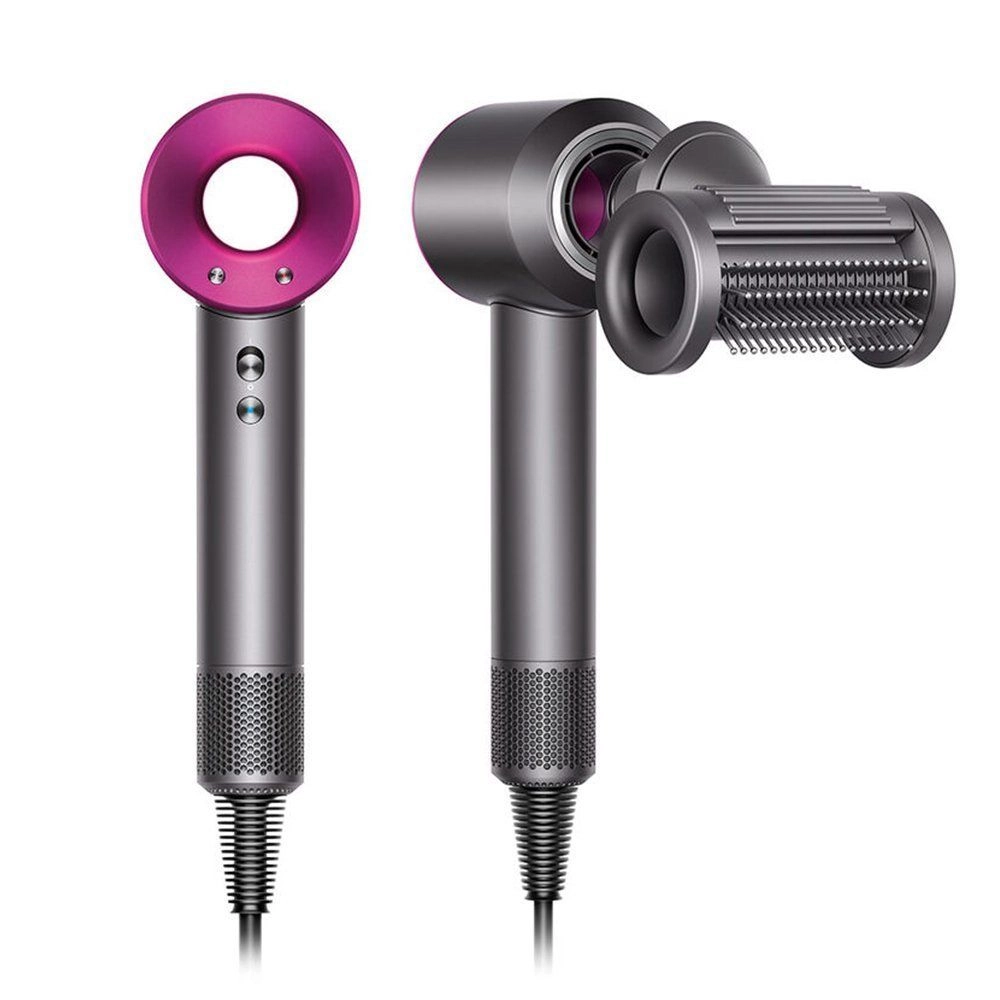 Фен Dyson Supersonic HD15, серебристый (Nickel/Fuchsia)