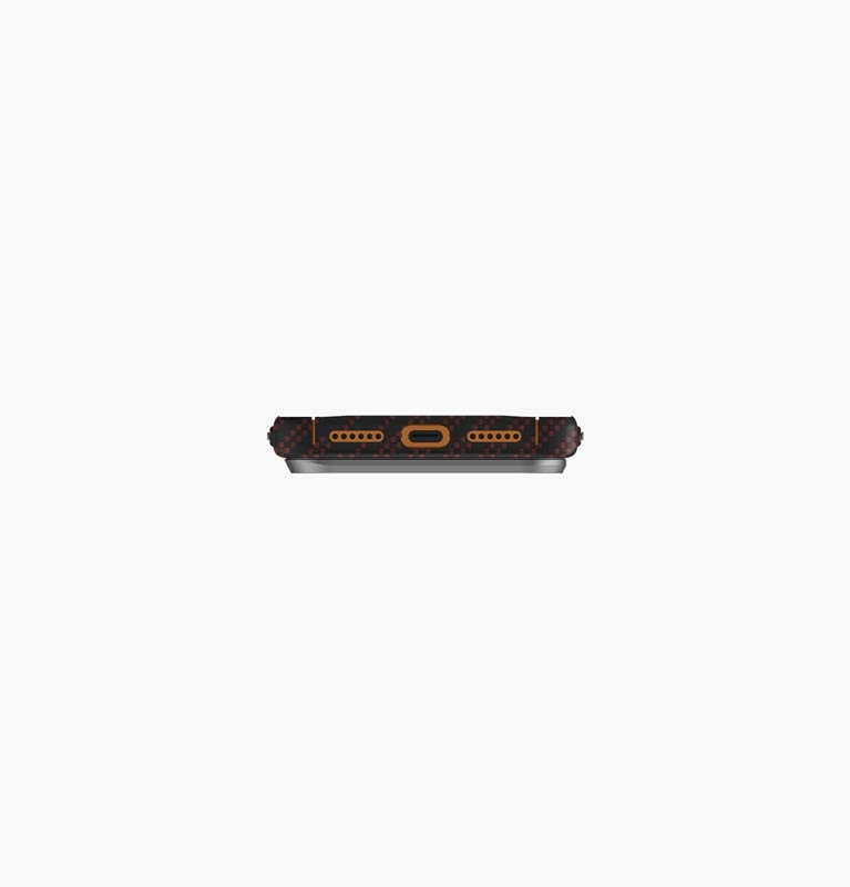 Uniq для iPhone 17 Pro Max KEVA EDGE Full Kevlar (MagSafe), Оранжевый