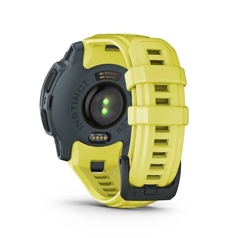 Смарт-часы Garmin Instinct E - 45 mm, Лаймовый, лаймовый силиконовый ремешок