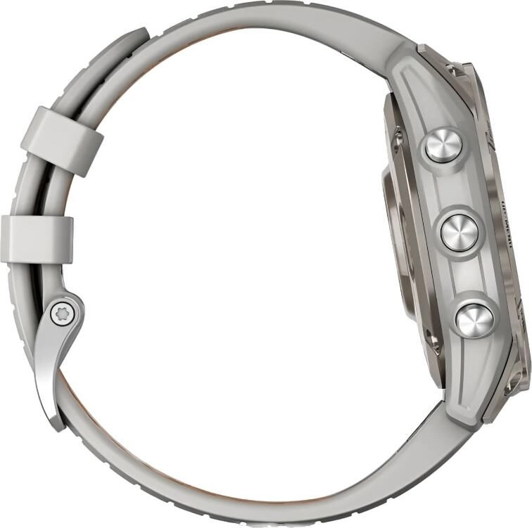 Смарт-часы Garmin Fenix 7 Pro Sapphire Solar - 47 mm, Титановый серый, серо-оранжевый ремешок