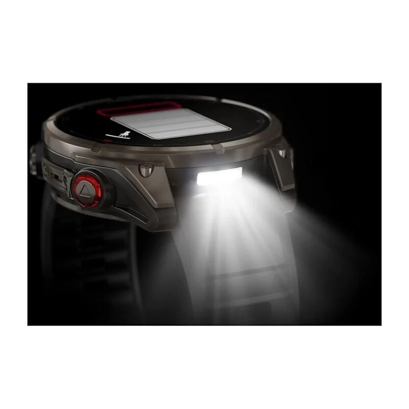 Смарт-часы Garmin Fenix 8 Pro Amoled Sapphire - 47 mm, Угольно-серый с DLC-покрытием | пепельно-серый силиконовый ремешок