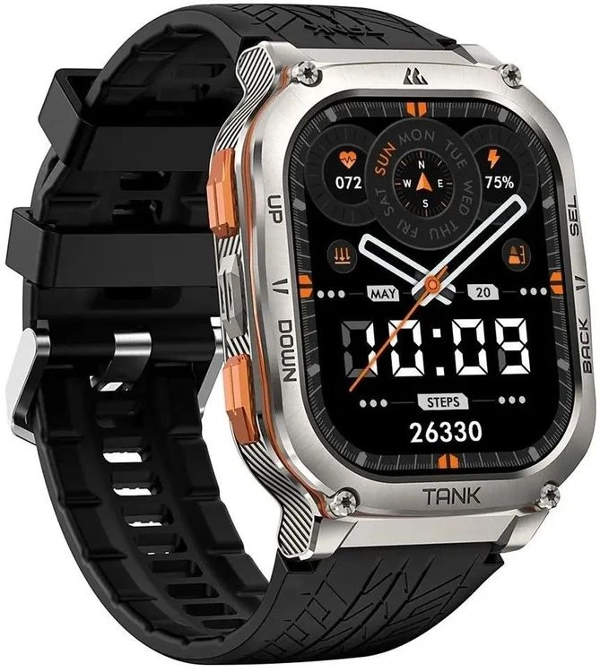 Смарт-часы Kospet Tank M3 Ultra 56 мм Silver