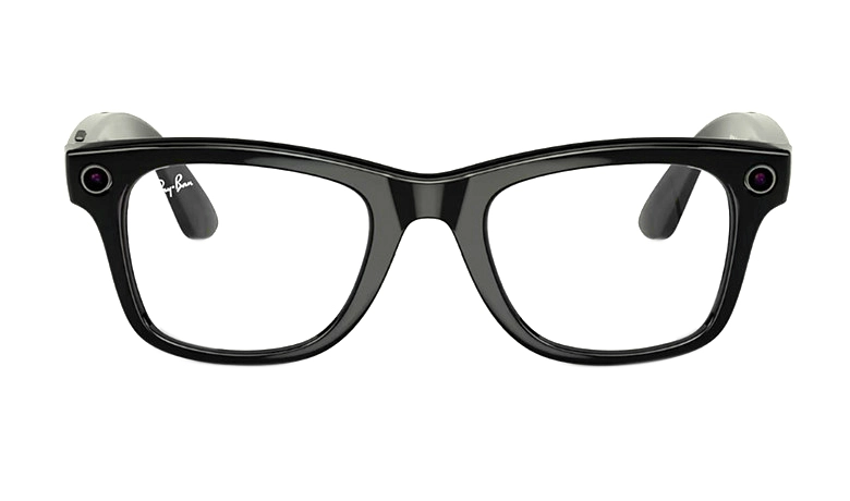 Смарт-очки Ray ban Wayfarer Shiny Black / Clear (RW4006) 601/SB,  M