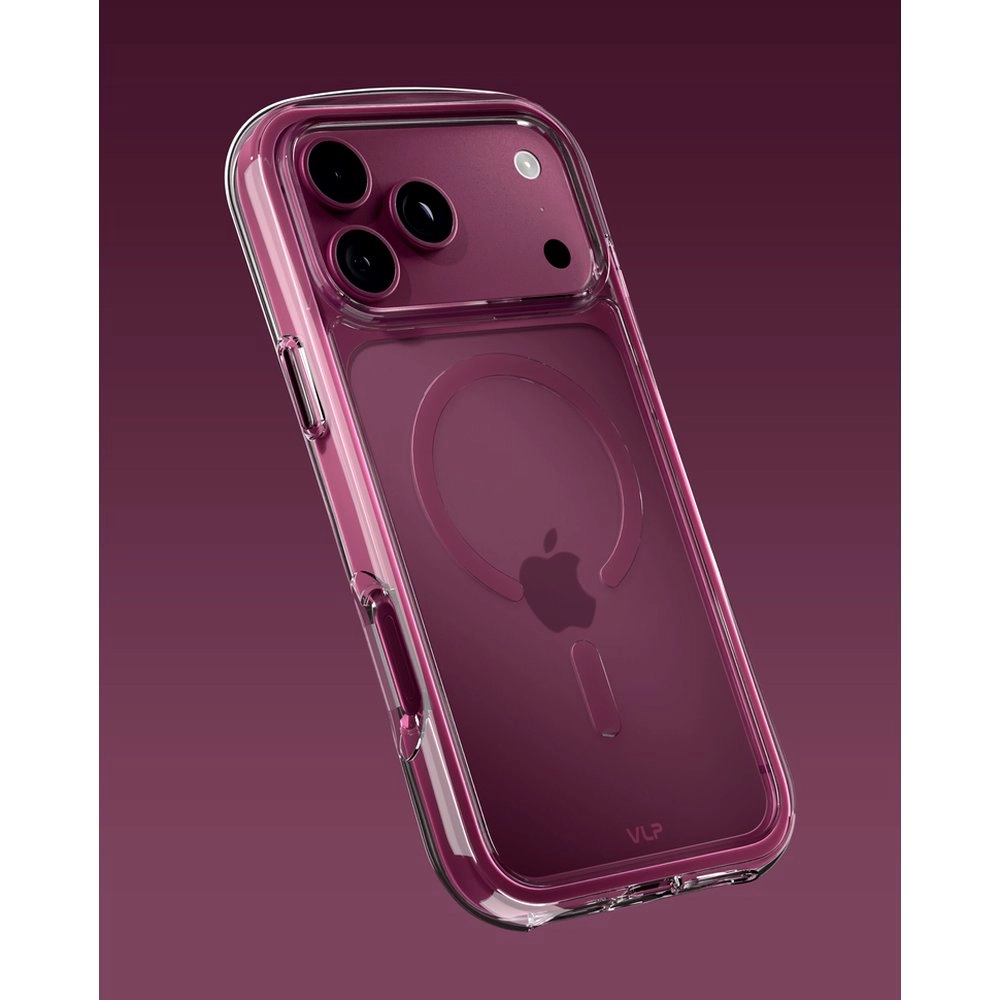 Чехол VLP Bubble Case для iPhone 18 Pro Max, темно-вишневый