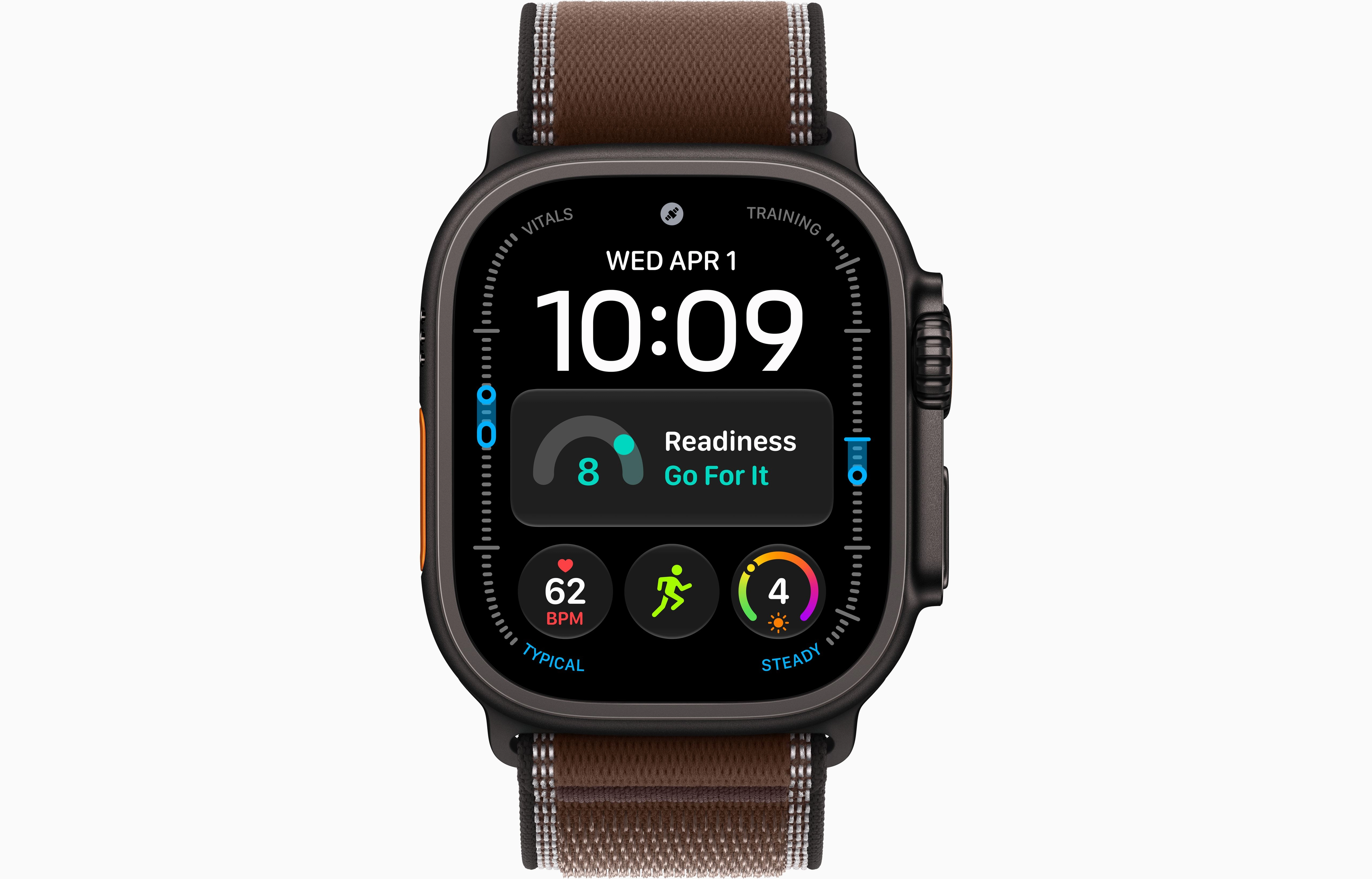 Смарт-часы Apple Watch Ultra 4, 49 мм, GPS + Cellular, Titanium Black, Trail Loop Dark Umber, M/L