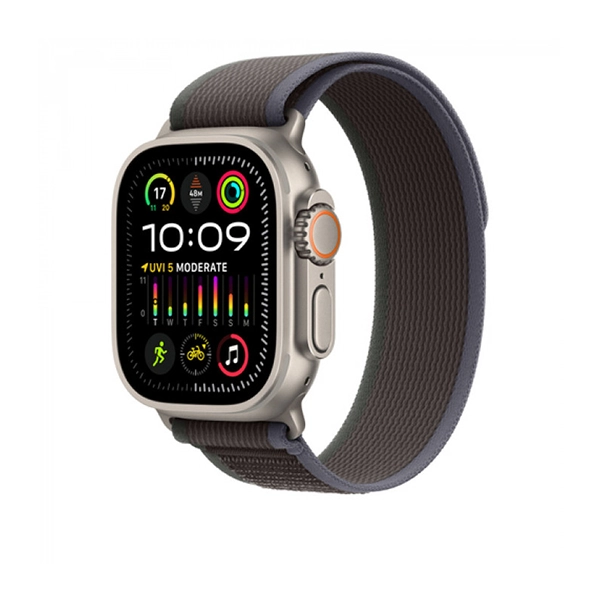 Ремешок для Apple Watch 49mm Trail Loop (S/M) - Сине-черный (MT613)