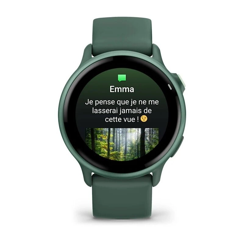 Смарт-часы Garmin Vivoactive 6 - 42 mm, Яшмовый, зеленый силиконовый ремешок