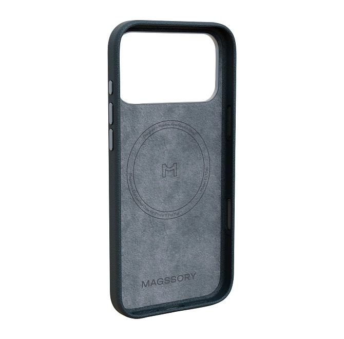 Чехол Magssory Eco-Leather Case для iPhone 17 Pro Max с MagSafe, Midnight