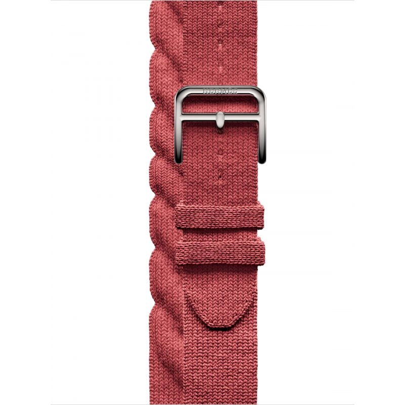 Смарт-часы Apple Watch S10 Hermes - 46 mm браслет Torsade Single Tour (Rouge Grenat | красный гранат)