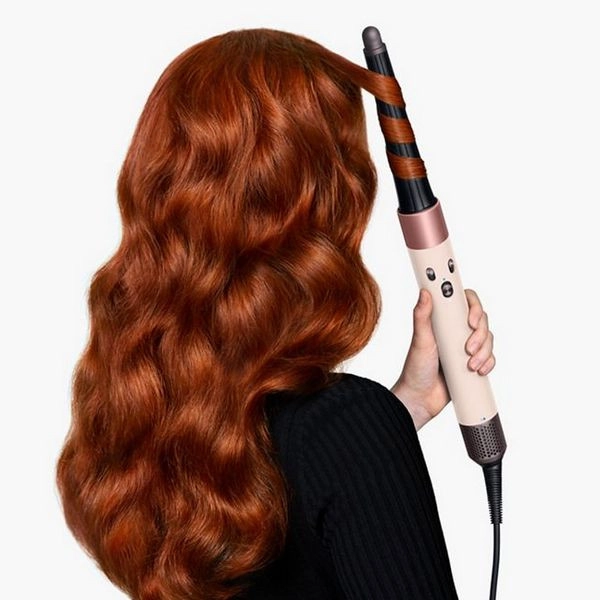 Стайлер Dyson Airwrap i.d. HS08 Long Straight+Wavy, коричневый (Amber Silk/Pink Champagne)
