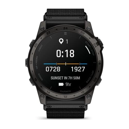 Смарт-часы Garmin Tactix 7 Amoled Edition - 51 mm, черный с черным нейлоновым ремешком