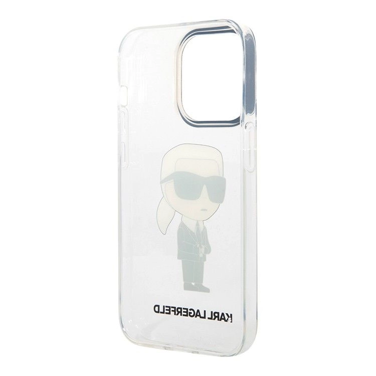 Lagerfeld для iPhone 15 Pro Max чехол PC/Термополиуретан NFT Karl Ikonik Hard Transparent