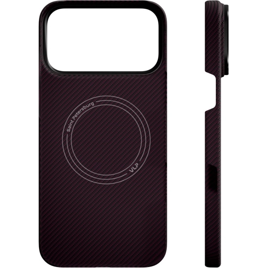Чехол VLP Kevlar Case для iPhone 18 Pro Max, Темная Вишня