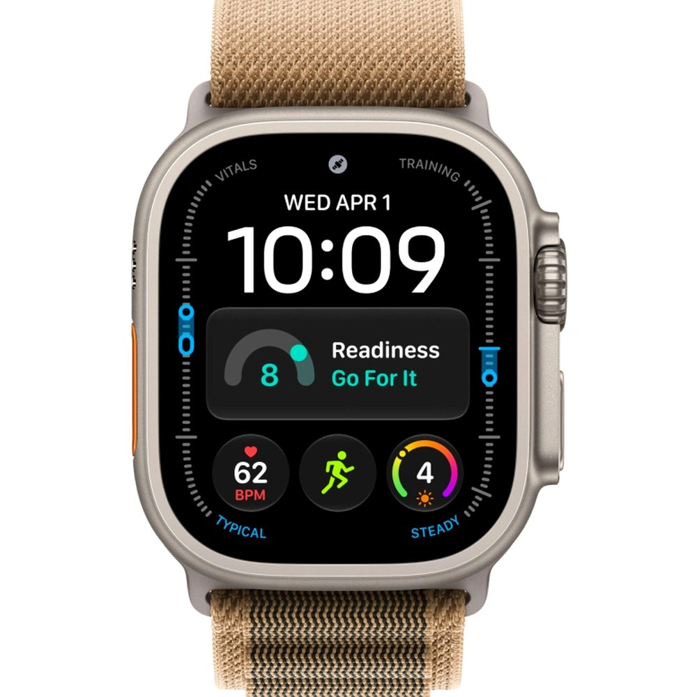 Смарт-часы Apple Watch Ultra 4, 49 мм, GPS + Cellular, Titanium Natural, Alpine Loop Desert, M
