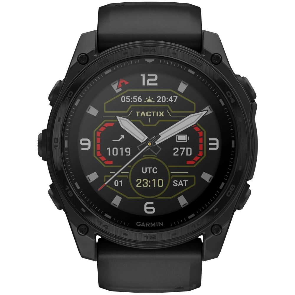 Смарт-часы Garmin Tactix 8 Solar Elite - 51 mm, Черный, черный нейлоновый ремешок