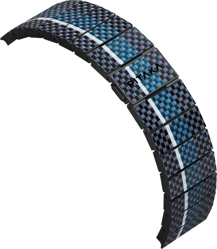 Ремешок Pitaka Moon для Apple Watch, 38/49 мм, карбон, синий