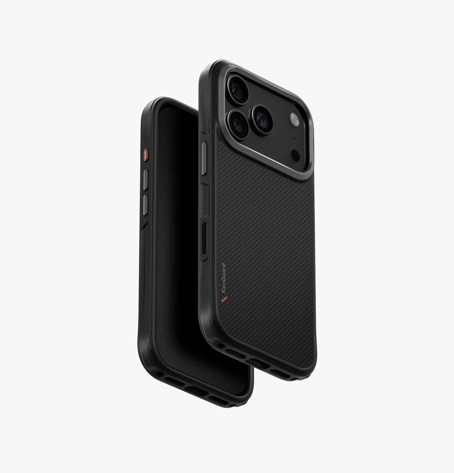 Чехол Uniq для iPhone 17 Pro KEVA Kevlar, Carbon Black (MagSafe)