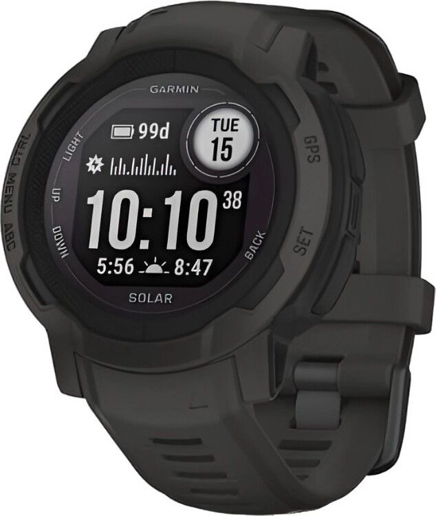 Смарт-часы Garmin Instinct 2 Solar Standard Edition - 45 mm, Черный