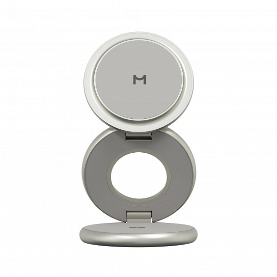 Складное беспроводное зарядное устройство 3 в 1 Magssory Signature Disc Pro для Apple, с магнитами с поддержкой Qi2 Titan
