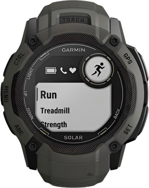 Смарт-часы Garmin Instinct 2X Solar Standard Edition - 50 mm, Темно-зеленый