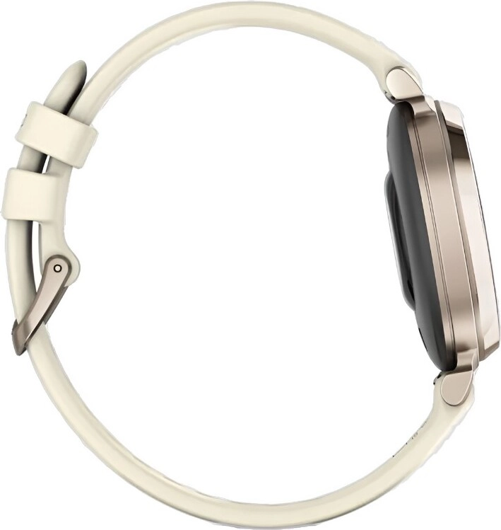 Смарт-часы Garmin Lily 2 - 35 mm, безель цвета кремовое золото, силиконовый ремешок цвета кокоса