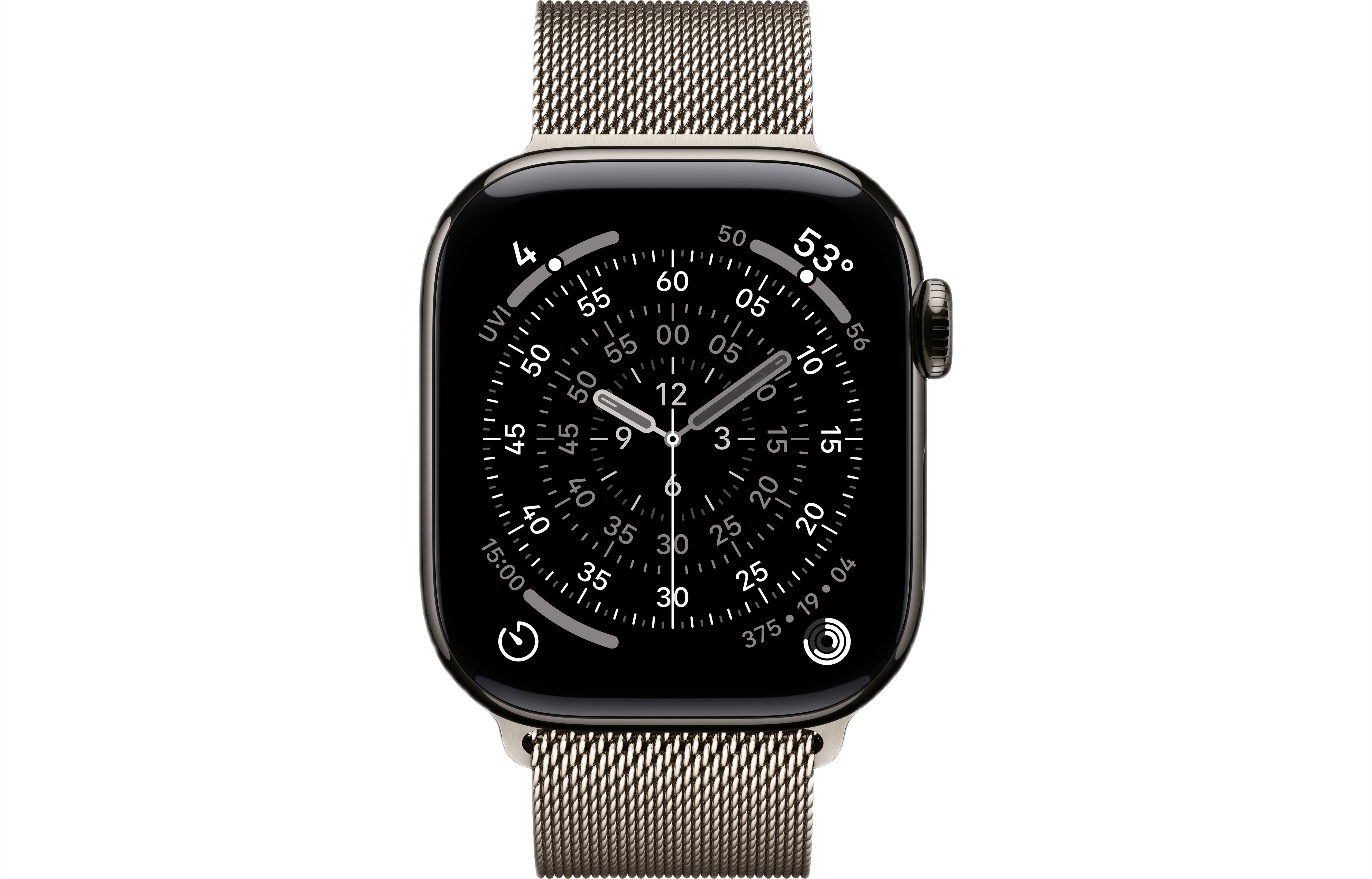 Смарт-часы Apple Watch S11 - 46 mm Titanium Natural case | Natural Milanese Loop, M/L