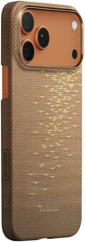 Чехол Pitaka Ultra-Slim Case для iPhone 17 Pro Max, Golden Glint