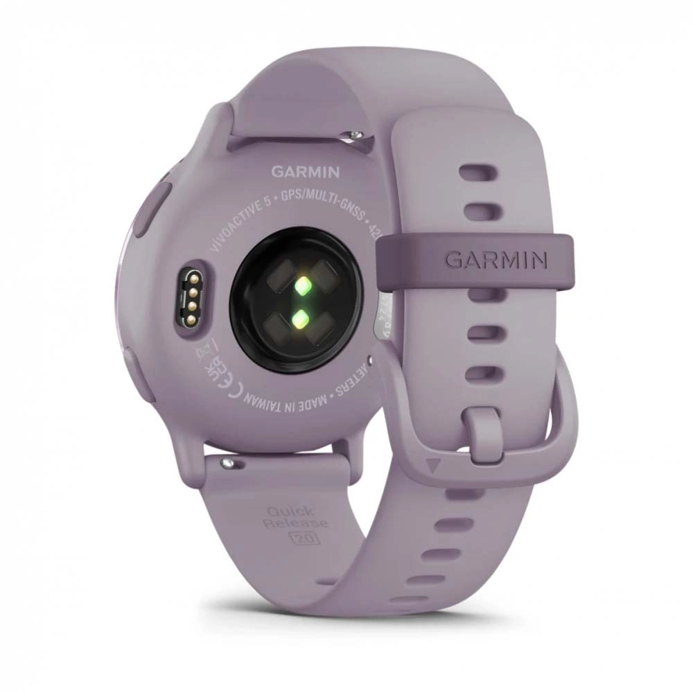 Смарт-часы Garmin Vivoactive 5 - 42 mm, цвет Орхидеи, металлический безель, силиконовый ремешок