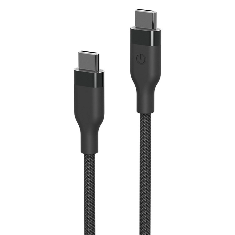 Кабель Energea HELIX USB-C to USB-C 100W 480 Mbps Magnetic Black 1.5 м