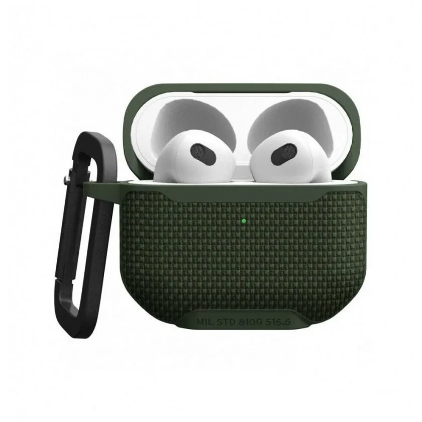 Чехол + карабин UAG Metropolis Case Green для Apple AirPods 3 зеленый