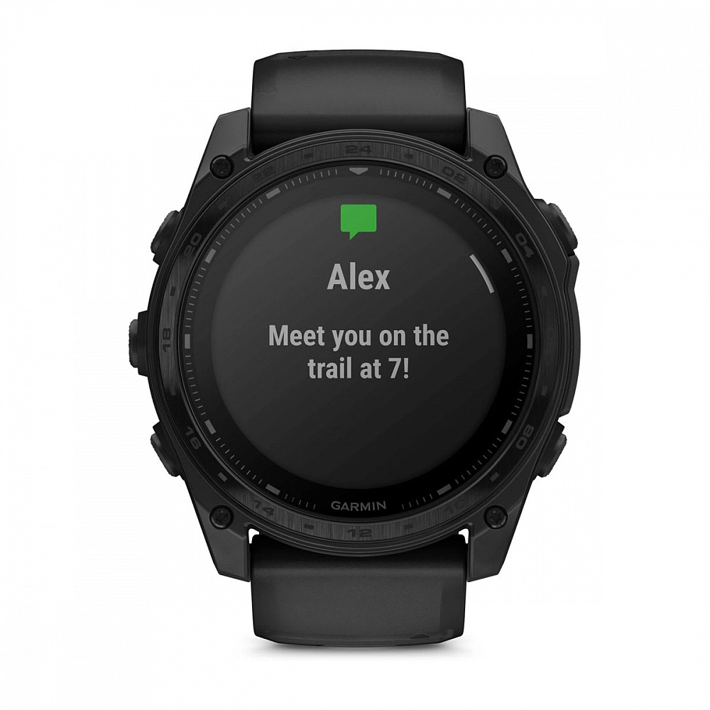 Смарт-часы Garmin Tactix 8 Solar Sapphire, AB Ultralight - 51 mm, Черный с черным ремешком (010-03407-00)