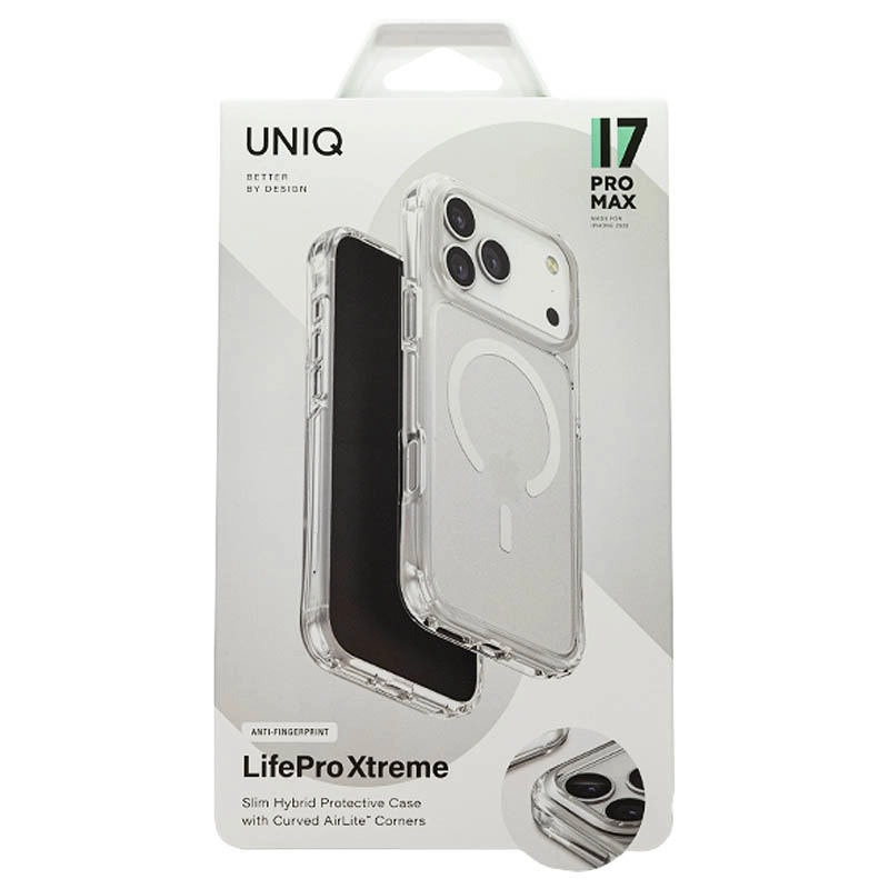 Чехол Uniq для iPhone 17 Pro Max Lifepro Xtreme AF (MagSafe), Прозрачный