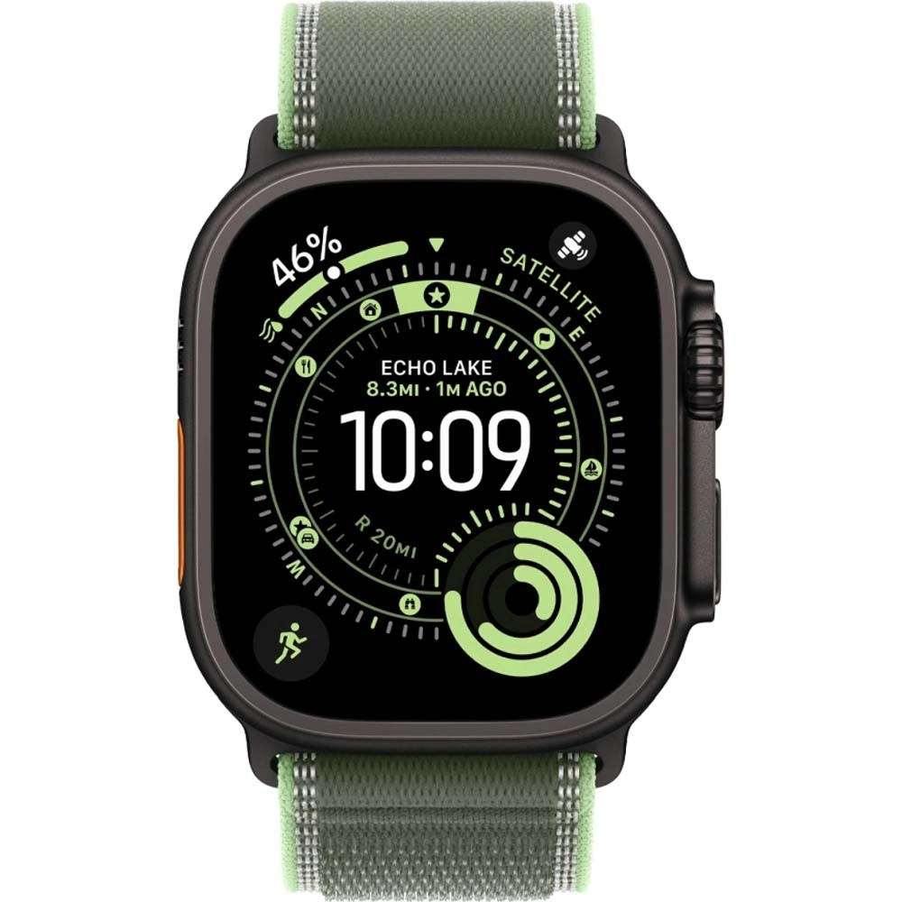 Смарт-часы Apple Watch Ultra 3 - 49 mm Black Titanium case | ремешок Trail Loop | Green/Neon, M/L