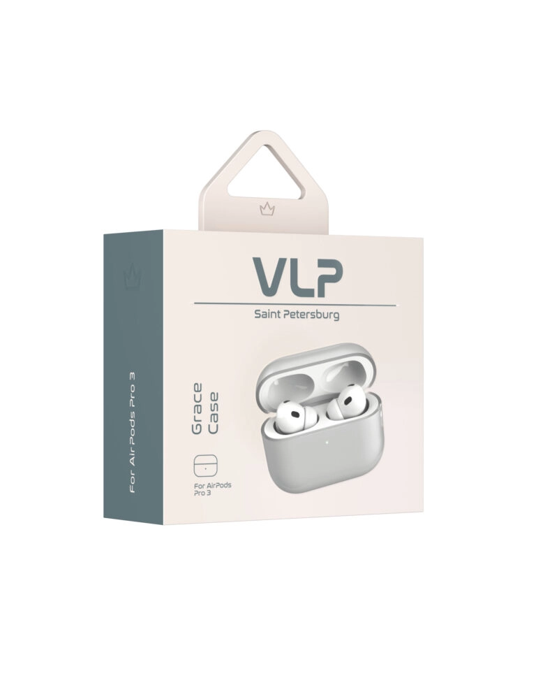 Чехол VLP Grace Case прозрачный матовый, для AirPods Pro 3
