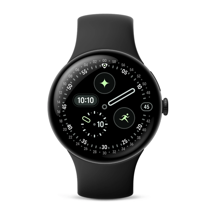 Умные часы Google Pixel Watch 4, 45мм Черный