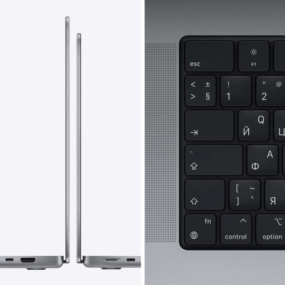 Ноутбук Apple MacBook Pro 16" M1 Max (2021) 10C CPU/16C GPU, 32 ГБ RAM, 1 ТБ SSD, Space Gray