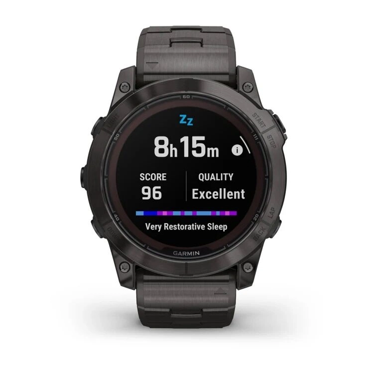 Смарт-часы Garmin Fenix 7X Pro Sapphire Solar Edition - 51 mm, Титановый, угольно-серый безель с DLC-покрытием, титановый браслет