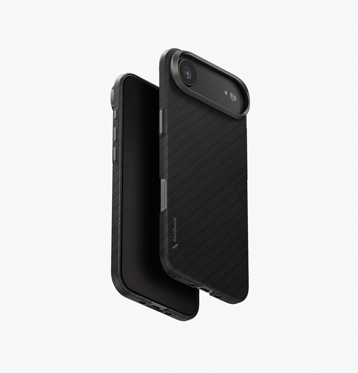 Чехол Uniq для iPhone 17 Air KEVA Kevlar Carbon Black (MagSafe)